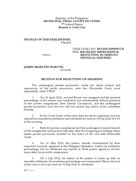 reckless imprudence resulting to physical injuries|BENCHBOOK FOR TRIAL COURT JUDGES .